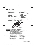 Предварительный просмотр 1 страницы Hitachi CH 50EA3 (ST) Handling Instructions Manual