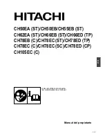 Предварительный просмотр 50 страницы Hitachi CH 50EB Owner'S Manual