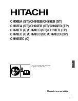 Предварительный просмотр 74 страницы Hitachi CH 50EB Owner'S Manual