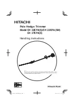 Hitachi CH22EPA Handling Instructions Manual предпросмотр