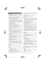 Предварительный просмотр 4 страницы Hitachi CH22EPA Handling Instructions Manual