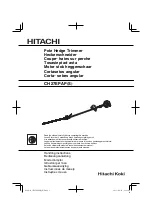 Предварительный просмотр 1 страницы Hitachi CH27EPAP Handling Instructions Manual