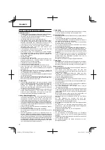 Preview for 12 page of Hitachi CH27EPAP Handling Instructions Manual