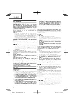 Предварительный просмотр 14 страницы Hitachi CH27EPAP Handling Instructions Manual