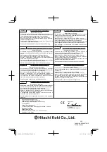 Предварительный просмотр 56 страницы Hitachi CH27EPAP Handling Instructions Manual