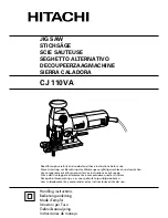 Hitachi CJ 110VA Handling Instructions Manual предпросмотр