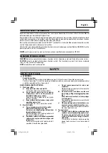 Предварительный просмотр 3 страницы Hitachi CJ 14DL Safety & Instruction Manual