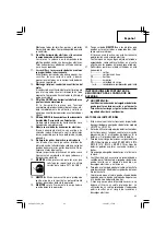 Предварительный просмотр 43 страницы Hitachi CJ 14DL Safety & Instruction Manual