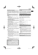 Preview for 7 page of Hitachi CJ 14DSL Handling Instructions Manual