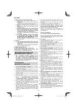 Preview for 58 page of Hitachi CJ 14DSL Handling Instructions Manual