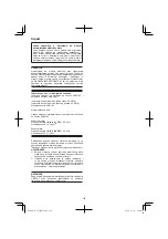 Preview for 162 page of Hitachi CJ 14DSL Handling Instructions Manual