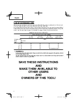 Preview for 6 page of Hitachi CJ 90VST Instruction And Safety Manual