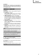 Предварительный просмотр 31 страницы Hitachi CL 10D Handling Instructions Manual