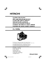 Hitachi CL 10D2 Handling Instructions Manual preview