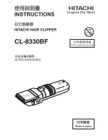 Preview for 1 page of Hitachi CL-8330BF Instructions Manual