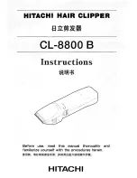 Hitachi CL-8800 B Instructions Manual preview