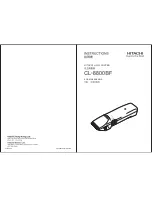 Hitachi CL-8800BF Instructions Manual preview