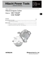 Hitachi CM 75EAP Service Manual preview
