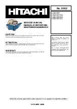 Hitachi CM615ET Service Manual предпросмотр