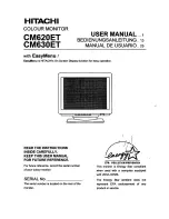 Предварительный просмотр 1 страницы Hitachi CM620ET User Manual