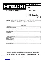 Hitachi CM771ET Service Manual preview