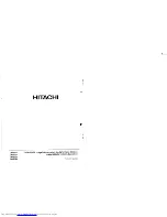 Предварительный просмотр 34 страницы Hitachi CM800U Service Manual