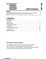 Предварительный просмотр 2 страницы Hitachi CM802E User Manual