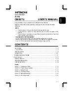 Preview for 8 page of Hitachi CM827U User Manual