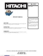 Hitachi CML153 Service Manual preview