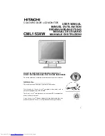 Hitachi CML153XW User Manual preview
