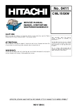 Hitachi CML155XW Service Manual preview