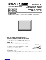 Hitachi CMP307XE User Manual preview