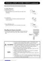 Предварительный просмотр 17 страницы Hitachi CMP4120HDUS User Manual