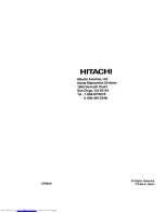 Предварительный просмотр 39 страницы Hitachi CMP4120HDUS User Manual