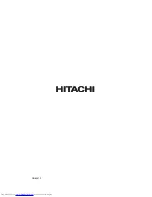 Preview for 96 page of Hitachi CMP420V1A Operating Manual