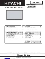 Hitachi CMP5000WXE User m Service Manual preview