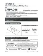 Hitachi CMPAD15 Installation Instructions preview