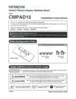 Предварительный просмотр 1 страницы Hitachi CMPAD15 Installation Instructions