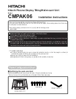 Hitachi CMPAK06 Installation Instructions Manual preview