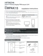 Preview for 1 page of Hitachi CMPAK15 Installation Instructions Manual