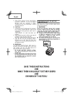 Preview for 8 page of Hitachi CN 18DSL Instruction Manual