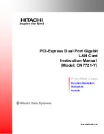 Preview for 1 page of Hitachi CN7721-Y Instruction Manual