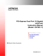 Предварительный просмотр 1 страницы Hitachi CN7821-Y Instruction Manual