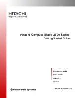 Hitachi Compute Blade 2500 Getting Started Manual предпросмотр