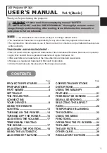 Preview for 3 page of Hitachi CP-322i User Manual