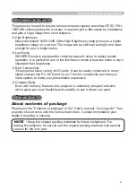 Предварительный просмотр 3 страницы Hitachi CP-734i User'S Manual And Operating Manual