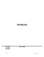 Предварительный просмотр 114 страницы Hitachi CP-A100 Series Service Manual