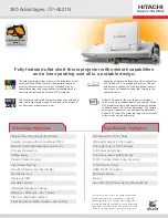 Hitachi CP-A221N Brochure preview