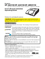 Hitachi CP-A221N User Manual preview