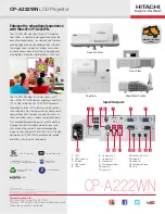 Предварительный просмотр 3 страницы Hitachi CP-A222WN Brochure & Specs